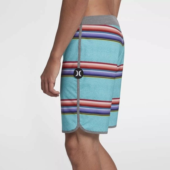 Hurley Men's Phantom Serape 18" Boardshorts - Aurora Green - Picture 3 of 6